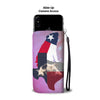 Cute Pug Dog On Pink Print Wallet Case-Free Shipping-TX State