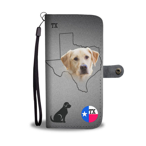 Labrador Retriever Print Wallet Case- Free Shipping-TX State
