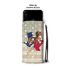 Cute Dachshund Dog Print Wallet Case-Free Shipping-TX State