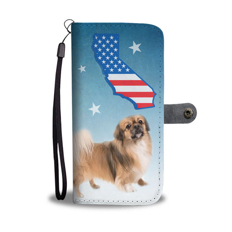 Tibetan Spaniel Print Wallet Case-Free Shipping-CA State