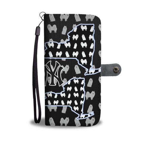 American Eskimo Dog Pattern Print Wallet Case-Free Shipping-NY State