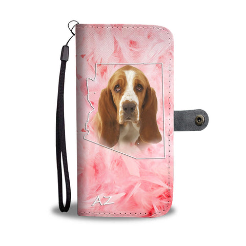 Lovely Basset Hound Print Wallet Case-Free Shipping-AZ State