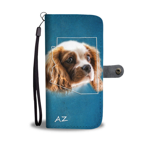 Cute Cavalier King Charles Spaniel Print Wallet Case-Free Shipping-AZ State