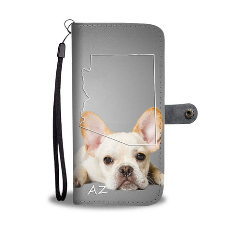 Lovely French Bulldog Print Wallet Case-Free Shipping- AZ State