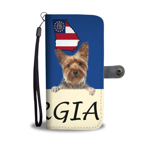 Yorkshire Terrier (Yorkie) Print Wallet Case-Free Shipping-GA State