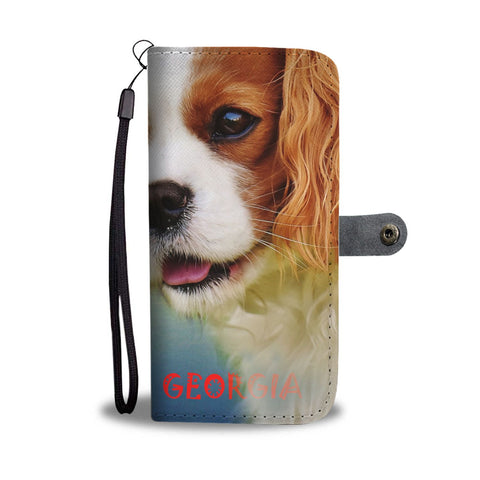 Cavalier King Charles Spaniel Print Wallet Case-Free Shipping-GA State