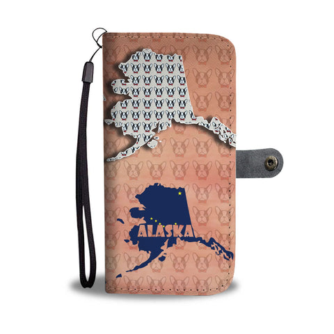 French Bulldog Pattern Print Wallet Case-Free Shipping-AK State