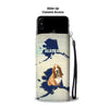 Basset Hound Dog Print Wallet Case-Free Shipping-AK State