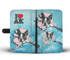 Boston Terrier Dog Art Print Wallet Case-Free Shipping-AK State