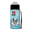 Boston Terrier Dog Art Print Wallet Case-Free Shipping-AK State