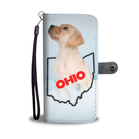 Labrador Retriever Print Wallet Case-Free Shipping-OH State