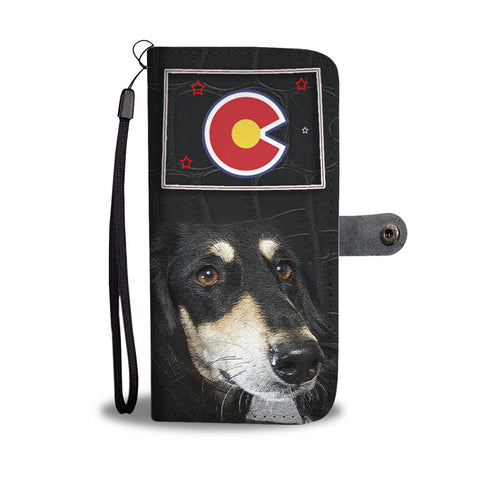 Saluki Dog Print Wallet Case-Free Shipping-CO State