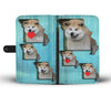 Akita Dog Print Wallet Case-Free Shipping-MO State