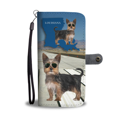 Yorkshire Terrier (Yorkie) Print Wallet Case-Free Shipping-LA State