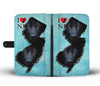 Black German Shepherd Dog Print Wallet Case-Free Shipping-NJ State