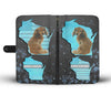 Cute Dachshund Dog Print Wallet Case-Free Shipping-WI State