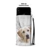 Cute Labrador Retriever Print Wallet CaseNE State