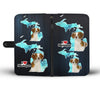 Cute Brittany Dog Print Wallet Case-Free Shipping-MI State