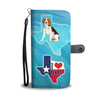 Beagle Dog Print Wallet Case-Free Shipping-Tx State