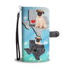 Amazing Pug Dog Print Wallet Case-Free Shipping-TX State