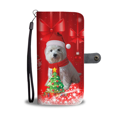 West Highland White Terrier (Westie) Christmas Print Wallet Case-Free Shipping