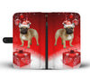 French Bulldog Christmas Print Wallet Case-Free Shipping