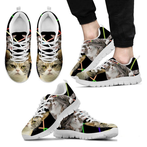 American Wirehair Cat Running Shoes For Men-Free Shipping-Paww-Printz-Merchandise