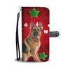 German Shepherd On Christmas Print Wallet Case-Free Shipping