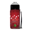 German Shepherd On Christmas Print Wallet Case-Free Shipping