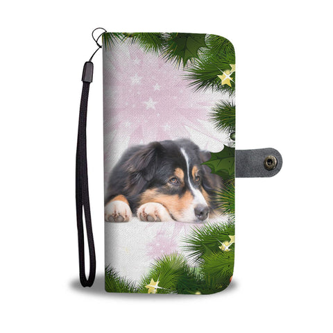 Australian Shepherd Dog Christmas Print Wallet Case-Free Shipping