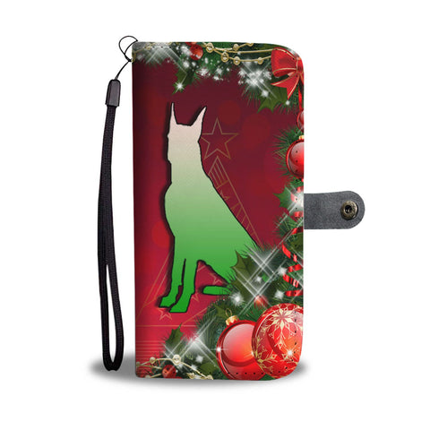 Great Dane Dog Art Christmas Print Wallet Case-Free Shipping