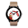 Airedale Terrier On Christmas Special Wrist Watch-Free Shipping-FL State