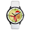 Cute Shar Pei Print On Christmas Wrist Watch-Free Shipping-FL State