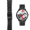 Alaskan Malamute On Christmas Print Wrist Watch-Free Shipping-FL State