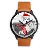 Alaskan Malamute On Christmas Print Wrist Watch-Free Shipping-FL State