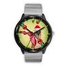 Belgian Malinois Dog On Christmas Florida Wrist Watch-Free Shipping