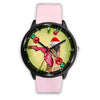 Belgian Malinois Dog On Christmas Florida Wrist Watch-Free Shipping