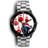 Customized Dog Print Christmas Special Black Wrist Watch-Free Shipping
