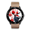 Customized Dog Print Christmas Special Black Wrist Watch-Free Shipping