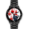 Customized Dog Print Christmas Special Black Wrist Watch-Free Shipping