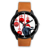 Customized Dog Print Christmas Special Black Wrist Watch-Free Shipping