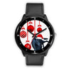 Customized Dog Print Christmas Special Black Wrist Watch-Free Shipping