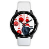 Customized Dog Print Christmas Special Black Wrist Watch-Free Shipping