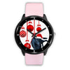 Customized Dog Print Christmas Special Black Wrist Watch-Free Shipping