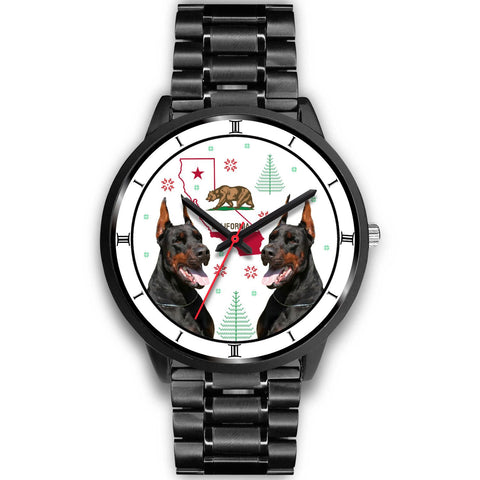 Doberman Pinscher California Christmas Special Wrist Watch-Free Shipping