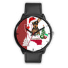 Miniature Pinscher Dog California Christmas Special Wrist Watch-Free Shipping