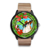 Cute Brittany Dog New York Christmas Special Wrist Watch-Free Shipping