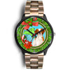 Cute Brittany Dog New York Christmas Special Wrist Watch-Free Shipping