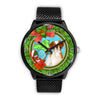 Cute Brittany Dog New York Christmas Special Wrist Watch-Free Shipping