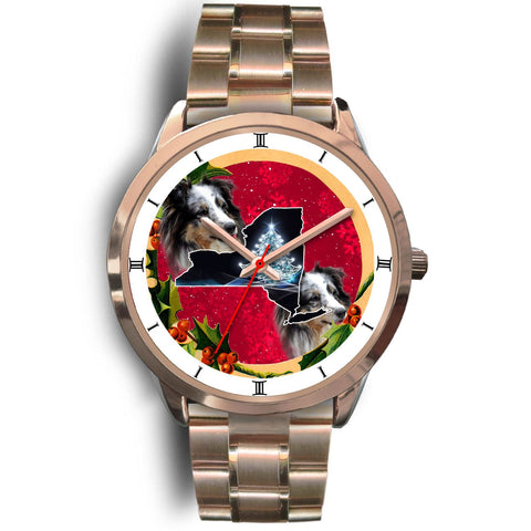 Shetland Sheepdog New York Christmas Special Wrist Watch-Free Shipping